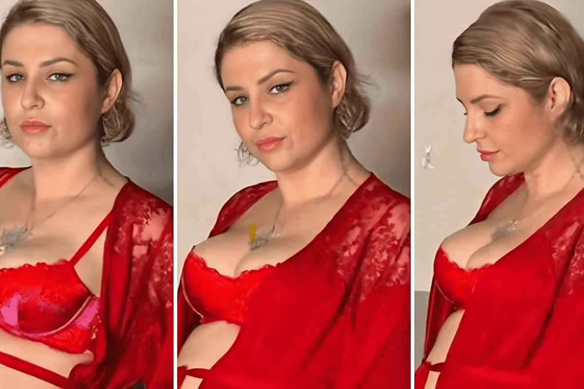 Les photos sexy d'Amandine Pellissard enceinte entre sensualité et maternité