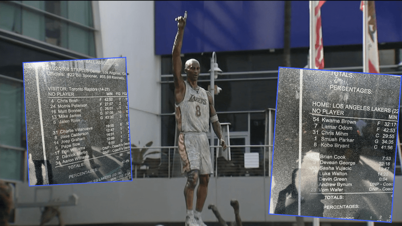 Lakers Kobe Bryant , la statue aux 3 erreurs