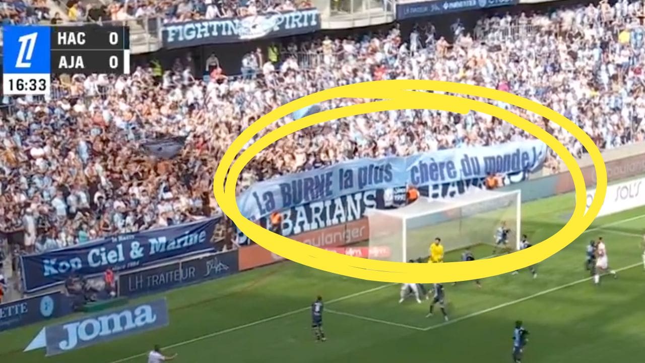 Banderole anti Labrune Le Havre AJA