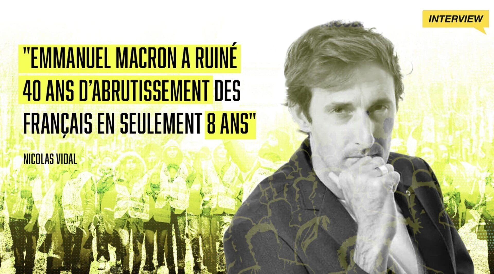 Nicolas Vidal : "Les Français ont été trompés et trahis par une caste qui a fait sécession."